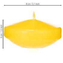 položky Plovoucí svíčka, plovoucí dekorativní prvek, všestranné využití v domácnosti i na zahradě, 8 cm, 8 kusů