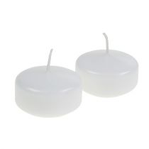 Plovoucí svíčky bílé 4,5cm 8ks