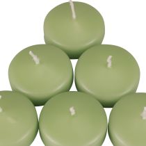 Plovoucí svíčky zelené Svíčky Wenzel jemně zelené 30×50mm 8ks