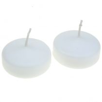 Plovoucí svíčky bílé 4,5cm 28ks