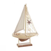 položky Dekorace plachetnice plachetnice dřevo hnědé 17,5×4×27,5cm