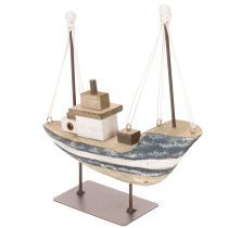 položky Dekorace lodi, námořní styl, dřevěná se stojanem, 20 cm