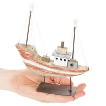 položky Dekorativní dřevěný model lodi na parapet 20 cm