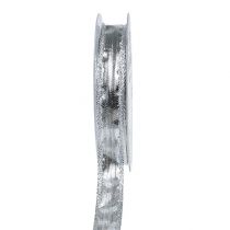 položky Deko stuha stříbrná s drátěným okrajem 15mm 25m
