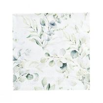 položky Ubrousky eukalyptová dekorační stolní dekorace bílá 25x25cm 20ks