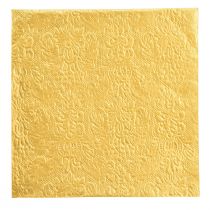 položky Ubrousky zlaté s raženými ornamenty 33x33cm 15ks