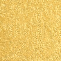 položky Ubrousky Vánoční zlatý embosovaný vzor 33x33cm 15ks
