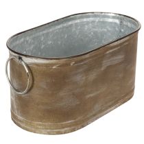 položky Sada kovových květináčů a van, vintage retro styl, D22,5 cm/27 cm/31 cm