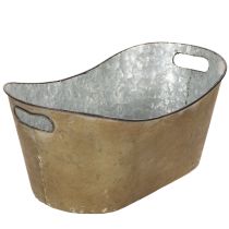 položky Sada květináčů a květináčů, měděně zbarvená/bílá, D 32,5 cm/36,5 cm/41,5 cm