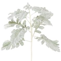 položky Umělá větvička starček (Senecio), složitě vyrobená, 45 cm, 3 kusy