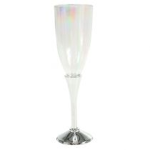 Silvestrovská dekorace sklenice na šampaňské Ø2,5cm V9,5cm 8ks