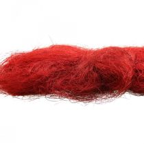 Sisal červený bordeaux přírodní vlákno 300g