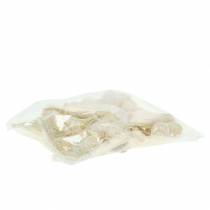 položky Sisalové srdce krémové 5cm 24 ks