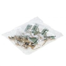 položky Lyžařský pár mint k zavěšení 13,7 cm x 7 cm 3ks