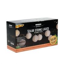 položky Solární lucernový řetěz LED 4,5m bílý 10 žárovek