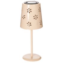 položky Stolní lampa s květinovým vzorem, solární, pro romantické osvětlení zahrady, 28 cm
