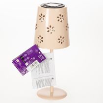 položky Stolní lampa s květinovým vzorem, solární, pro romantické osvětlení zahrady, 28 cm