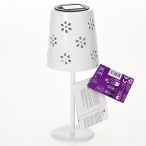 položky Solární stolní lampa s květinovým vzorem pro osvětlení balkonu, terasy nebo zahrady, 28 cm