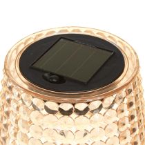 položky Solární stolní lampy LED s časovačem čirá hnědá H25cm 3ks