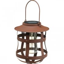 Dekorativní lampa, lampa na zahradu, solární lucerna teplá bílá Ø15cm H18cm
