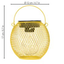 položky Solární lucerna do zahrady a na terasu v moderním designu z kovu, 12 cm