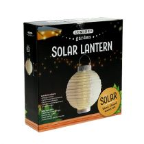 položky LED lucerna se solárním 20cm bílá