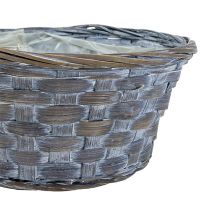 položky Zásobník na třísky kulatý koš na rostliny Ø20cm bílá/šedá/hnědá 8 ks