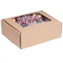 položky Zrcadlo Bobule Meruňka Růžová Skleněné kuličky Drát Ø20mm 140 ks