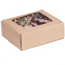 položky Zrcadlo Bobule Skleněný drát Zlatohnědá Meruňka Ø20mm 140 ks