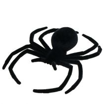 Pavouk černý 16cm vločkovaný