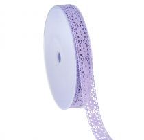 položky Krajková stuha fialová ozdobná stuha květina pružina š18mm d20m