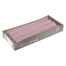 položky Kuželové svíčky Wenzel svíčky lila 250/23mm 12 ks