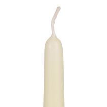 Kuželové svíčky, tyčové svíčky, bílá slonová kost, 250/23 mm, 12 kusů