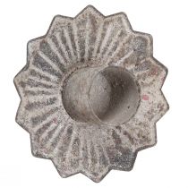 položky Kuželový svícen na nalepení antická šedá 7×8,5cm 4ks