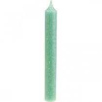 Svíčky tyčkové Zelené svíčky Dekorace na svíčku nefrit Ø21/170mm 6ks