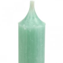 Svíčky krátké Svíčky Green Jade na poutko Ø21/110mm 6ks