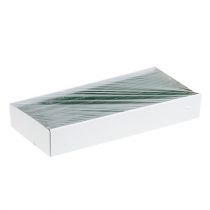 položky Kuželová svíčka tmavě zelená jednobarevná 34 x 240 mm 4 ks