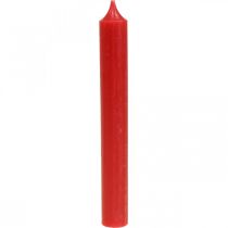 Tyčové svíčky červené svíčky dekorace na svíčky vánoční Ø21/170mm 6ks