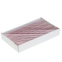položky Kuželové svíčky jednobarevné starorůžové 34mm x 240mm 4 ks