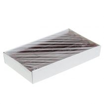 položky Jednobarevné kuželové svíčky, vínové, 34 mm x 300 mm, 4 kusy