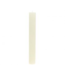 položky Kuželové svíčky jednobarevné krémové 34mm x 240mm 4 ks