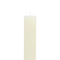 položky Kuželové svíčky jednobarevné krémové 34mm x 300mm 4 ks