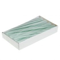 položky Kuželové svíčky jednobarevné světle zelené 34 mm x 240 mm 4 ks