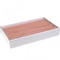 položky Kuželové svíčky stálobarevné Orange Peach 34×240mm 4ks