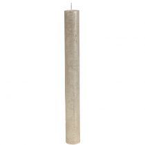 položky Kuželové svíčky jednobarevné šampaňské 34mm x 300mm 4 ks