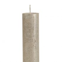 položky Kuželové svíčky jednobarevné šampaňské 34mm x 240mm 4 ks