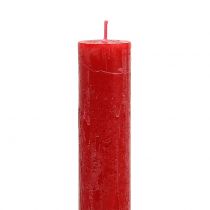 položky Kuželové svíčky barvené červeně 34mm x 300mm 4 ks