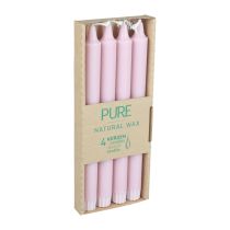 položky PURE Taper Candles Starorůžové svíčky Wenzel Pink 250/23mm 4 ks