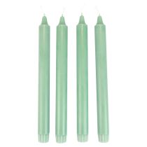 PURE Taper Candles Green Emerald Wenzel Candles 250/23mm 4ks