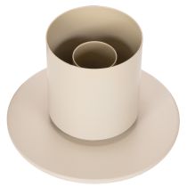 položky Moderní kuželový svícen se skleněným válcem a podstavcem, 31 cm